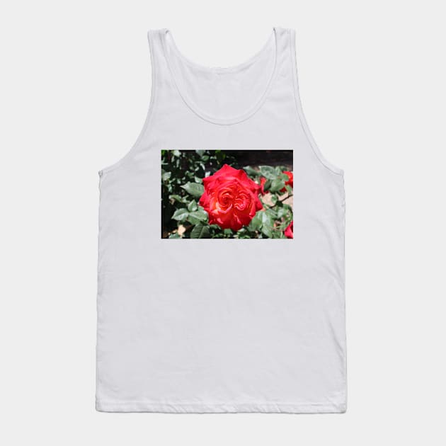 Flower Red Rose Tank Top by Battlefoxx Living Earth